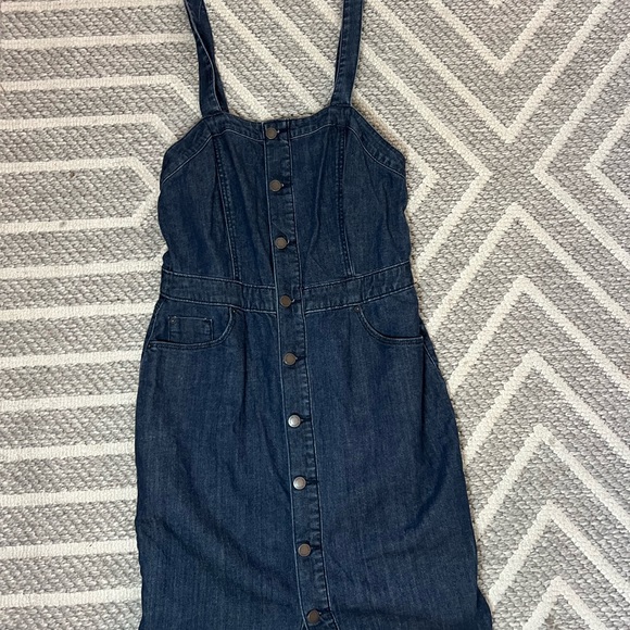 Universal Thread Dark Blue Midi Dress - Picture 1 of 8